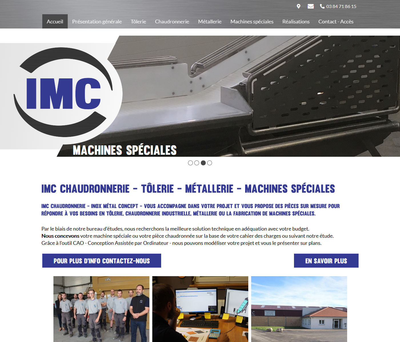 IMC CHAUDRONNERIE - Chaudronnerie - Tôlerie - Métallerie - machines spéciales