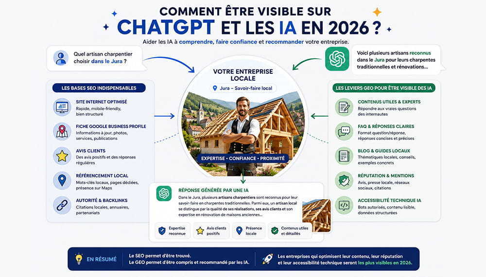 Comment être visible sur ChatGPT et les IA en 2026 ?
