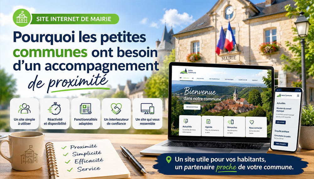 Site internet de mairie : pourquoi les petites communes ont besoin d’un accompagnement de proximité
