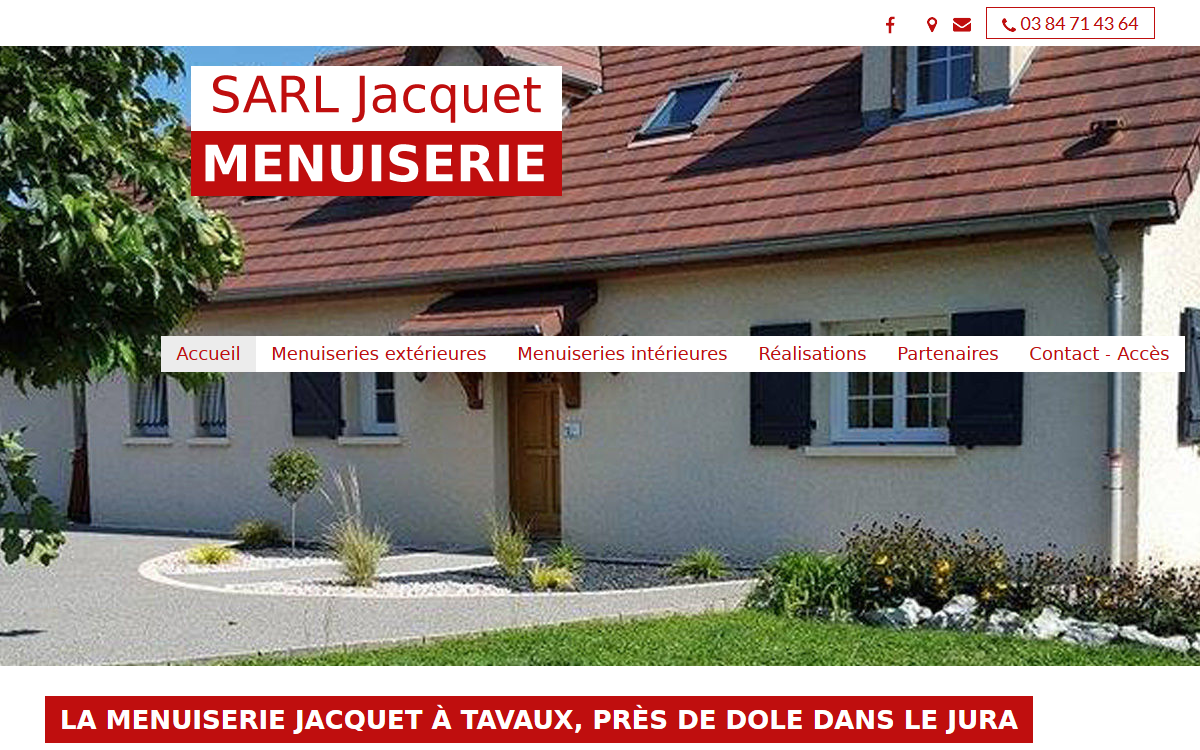 Jacquet Menuiserie - Pose de fenêtres, portes, portails, portes de garage, pose de parquet, portes intérieures à Tavaux près de Dole dans le Jura