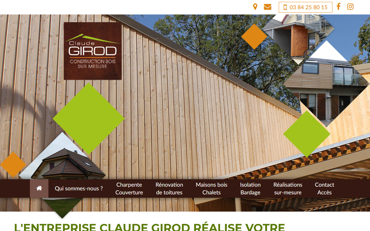 GIROD Construction Bois - Maisons bois, charpente et couverture, isolation et bardage - Jura