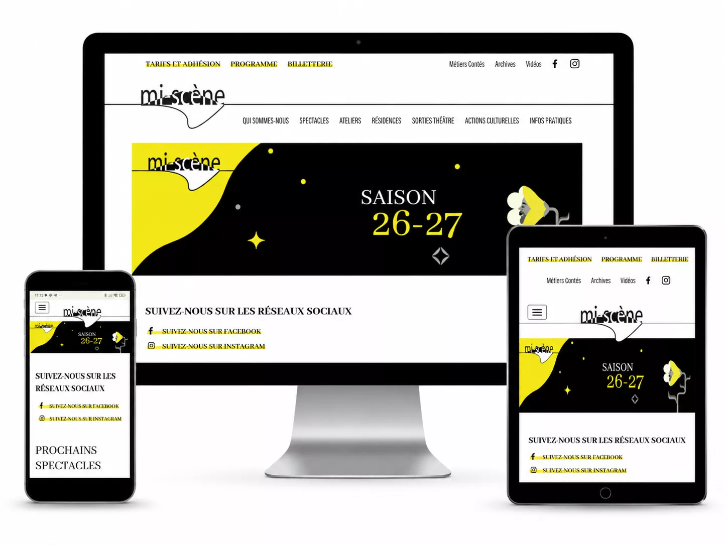 Site internet d'une association en responsive Site internet d'une association en responsive