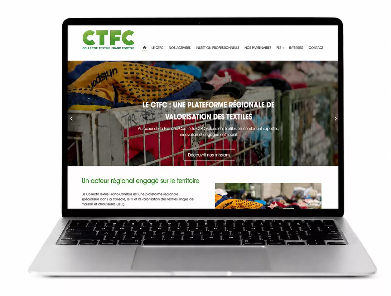 Exemple de site réalisé pour une association